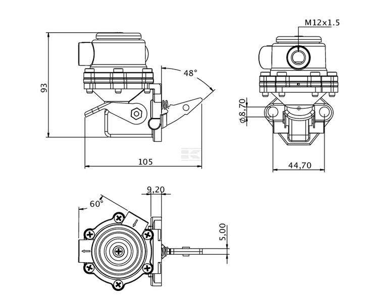 AC PUMPA FIAT FIATAGRI NEW HOLLAND CASE IVECO - Slika 2