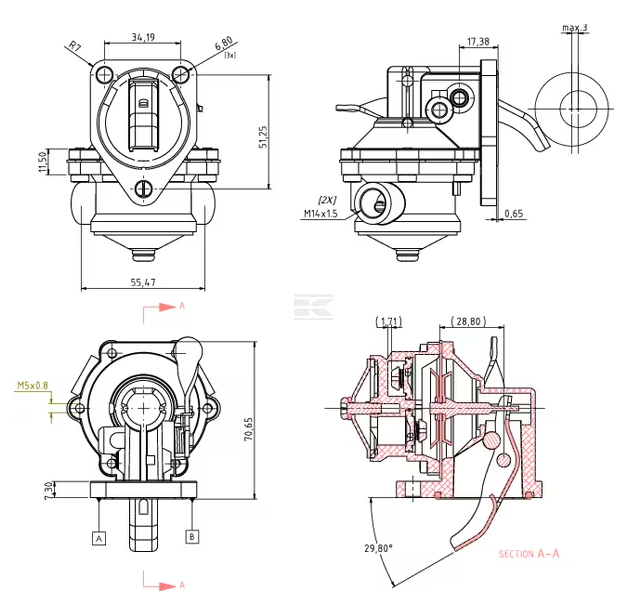 AC PUMPA DEUTZ TORPEDO MWM - Slika 3