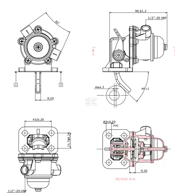 AC PUMPA PERKINS MASSEY / LANDINI - Slika 4