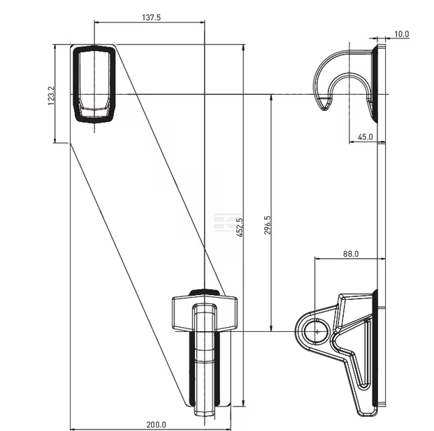 ADAPTER PLATE ZA PREDNJI UTOVARIVAČ - Slika 3