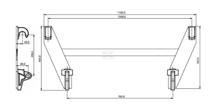 ADAPTER PLATE ZA PREDNJI UTOVARIVAČ - Slika 4